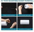 246PCS Pegboard Accessories Organizer Kit,Includes Pegboard Hooks,Bins,Baskets,Paper Towel Holder;Suitable for 1/8 and 1/4 Pegboard,Can be Used for Hanging Tools,Garage Storage,etc. (Black)