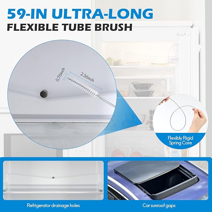 10 PCS Drain Snake Hair Drain Clog Remover Tool Set, Snake Drain Hair Removal Tool, Grabber Claw Drain Hair Remover, Flexible Drain Cleaner Brushes for Toilet, Kitchen Sink, Shower & Tub