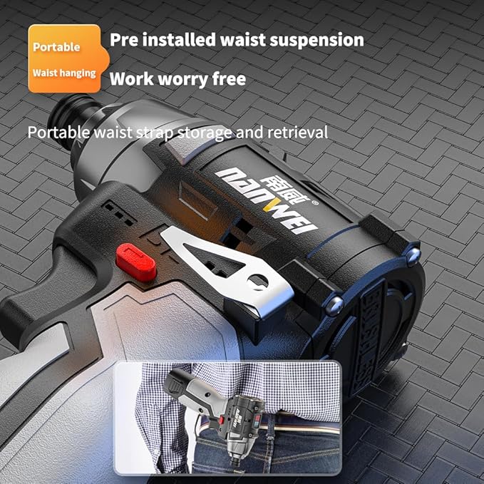 Impact Wrench 16.8V Brushless Impact Wrench Kit High Torque Impact Driver 2x2.0Ah Battery Electric Impact Motor Variable Speed