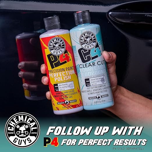 Chemical Guys GAP11616 C4 Clear Cut Correction Compound (Paint Correction - Fixes Scratches, Swirls & Holograms), 16 oz.