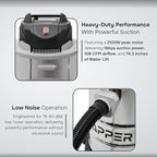 6 Gallon 3.0 Peak HP Wet/Dry Vacuum, Stainless Steel Tank, 3 in 1 Function Portable Shop Vacuum with Attachments, Ideal for Jobsite, Garage & Workshop.