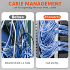 Zip Ties, RAZCC 1200pcs White Cable Zip Ties 8 Inch, Heavy Duty Plastic Wire Ties with 70lb Tensile Strength, Self-Locking White Nylon Tie Wraps for Indoor and Outdoor