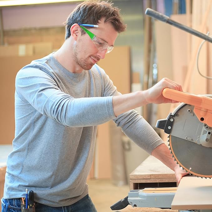 Yunsailing 100 Pack Bulk Safety Glasses Eye Protection Goggles for Women Men DIY Construction Lab