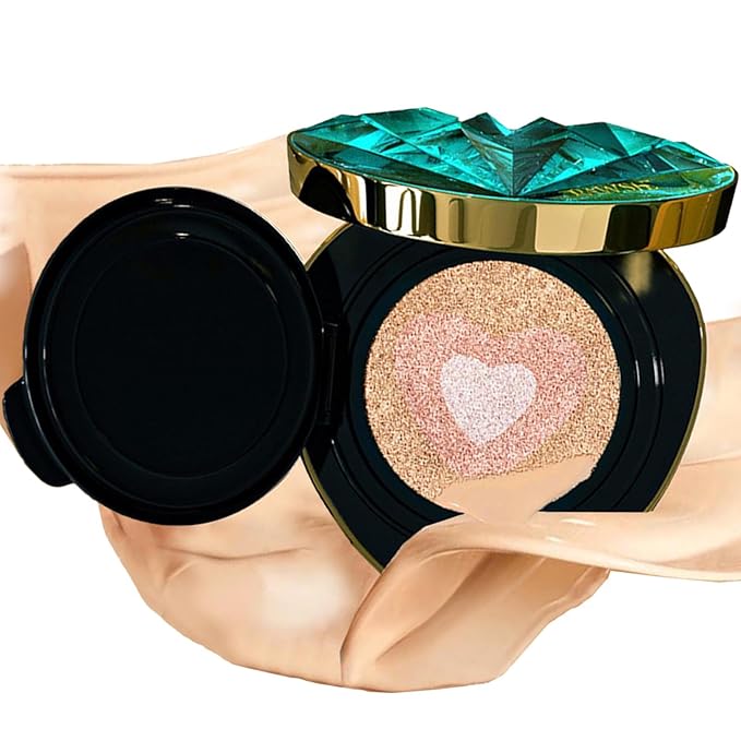 Full Coverage Foundation Air Cushion CC Cream Concealer Moisturizing Nourishing Natural Long-Lasting Even Skin Tone For All Skin Types-VeraVaultWomen