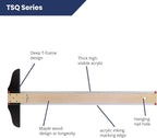 Pacific Arc 18 Inch T Square, Traditional Maple Blade with Acrylic Edge