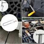 Upgraded Drain Snake, 76 inch Hair Drain Clog Remover Tool ， Sink Snake Drain Clog Remover for Sewer Kitchen Bathroom