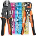Crimping Tool For Heat Shrink Connectors, 310PCS AWG 22-10 Waterproof Automotive Marine Grade Heat Shrink Wire Connectors and Wire Stripper