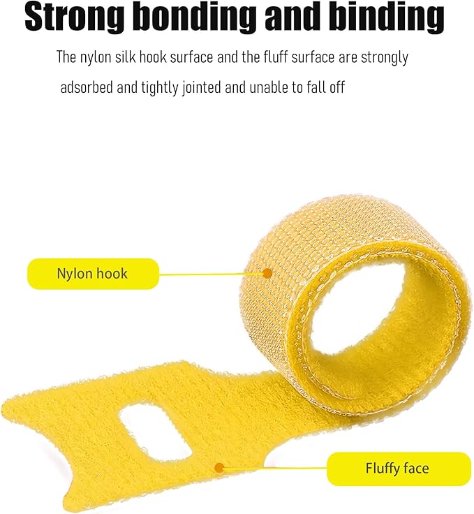 Cable Labels & Reusable Hook and Loop Fastening Ties Set - 30 Pcs Cord or Wire Labels & 30 Pieces Cable Tags for Electronics, Home & Office Cord Management