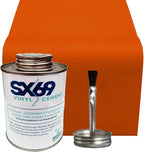 SX 69 Vinyl Repair Kit | Inflatable Bounce House Repair Kit | Includes 8 Ounce Adhesive and Vinyl Roll | for Flexible, Waterproof Repairs of Tears, Punctures, and Holes