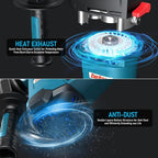 ENEACRO 1-1/4 Inch SDS-Plus 12.5 Amp Heavy Duty Rotary Hammer Drill, Safety Clutch 3 Functions with Vibration Control Including Grease, Chisels and Drill Bits with Case