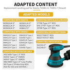 1 Pack 5" 8 Hole Hook & Loop Replacement Sander Pads Compatible with Makita Orbital Sander BO5010 BO5030K BO5031K BO5041K, Replacement Parts #743081-8/743051-7 (3 Screw Holes Sander Pads