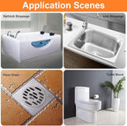 FLSEPAMB Drain Auger 25 Ft Plumbing Snake Snake Drain Clog Remove Tool Professional Sink Snake for Bathtub Drain, Kitchen Sink, Comes with Gloves and 25 Inch Snake Hair Clog Remover