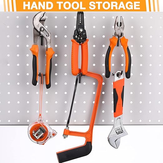 Shimeyao 100 Pcs Peg Board Shelving Hooks Stainless Steel Hanging Board Pegs Wall Display Hooks Bulk for 1/8 1/4 Garage Storage Organizer Accessories(6 Inch,Black)