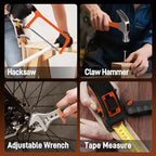 COMOWARE 20V Cordless Drill Set Combo Kit,120 Pcs Tool Kit for Home, Household Tool Sets for Men, Basic Tool Kit with Power Drill, Tool Set with Drill for Garden Office Home Repair