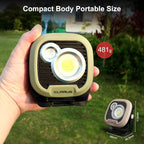 klarus WL3 Camping Light Magnetic Work Light, 1500 High Lumens, 13500mAh High Capacity, 6 Light Modes, Rechargeable Portable LED Lights for Work, DIY, Emergency, Car Repair & Camping - Khaki