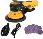350W 3A Electric Random Orbital Sander with Pluggable Wire, Central Vacuum, Sanders for Woodworking, Primary Wood and Panel Processing