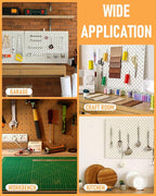 INCLY 1/4" Pegboard Hooks Set for Hanging Tools, 206PCS Heavy Duty Peg Hook Hanger & Holder Only Fit 1/4 Inch Pegboard for Craft Assortment Garage Organizer Bins Attachment Peg Board Accessories