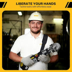 Electric Hydraulic Cable Lug Crimper Pliers,Rechargeable Crimping Tool,Straight-handled electric hydraulic pliers,Electrical Terminal Cable Wire Fiber Crimper Kit with 12 Dies, 6 AWG to 600 MCM