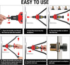 Rivet Nut Tool, 16-inch Rivnut Tool Kit with 15 SAE & Metric Mandrels, 236pcs Rivnut Assortment Kit and Rugged Carrying Case