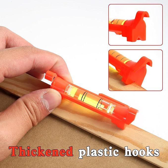 BETHEL 5 PCS Hanging Line Level Bubble String Leveler Tools Small Spirit Levels for RV Landscape Camper Construction Measure Work