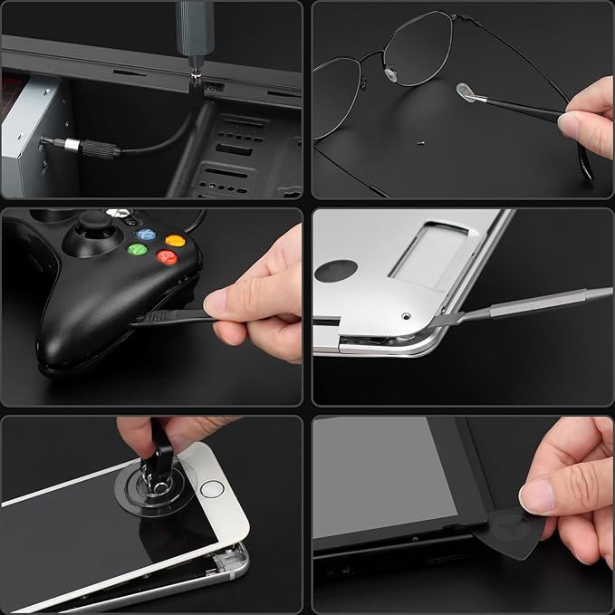 STREBITO Electric Screwdriver 155 in 1 Mini Electric Screwdriver Set, Max 5 N.m, 140 S2 Magnetic Bits, 3 Torque Settings, 650mAh Power Screwdriver Cordless Rechargeable, Repair Tool Kit for PC Phone