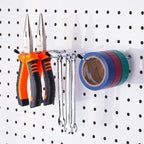 INCLY 50 Pack Pegboard Hooks, 4 Inch Metal Peg Board Hooks Accessories, Peg Board Tool Hangers Fit for 1/8“ and 1/4" Pegboard Hanging Tools for Garage, Craft Room, Kitchen, Store