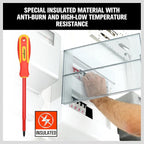 HORUSDY 6-Piece 1000v Insulated Screwdriver Set, Magnetic Tip Electrician screwdriver Set (Insulated Screwdriver Set)