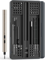 iFu Mini Electric Screwdriver, 90 in 1 Precision Screwdriver Set – Small Cordless Power Screwdriver with LED Light & 64 Magnetic Bits, Repair Tool for Phone Laptop Camera Watch Computer