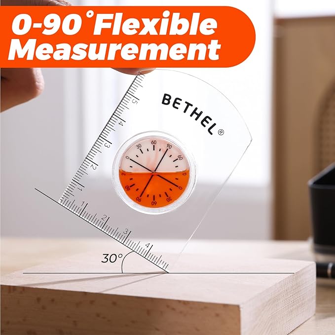 BETHEL Circular Bubble Level Bullseye Degree Marked Surface Round Spirit Levels Measuring Tool