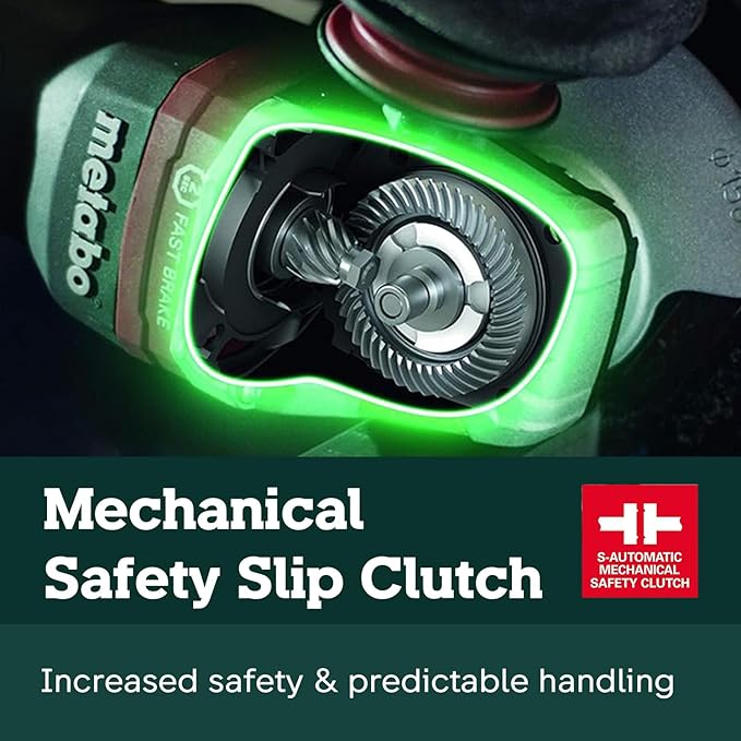 Metabo 6-Inch Angle Grinder | 13.5 Amp | 9,600 RPM | Electronics | Non-locking Paddle Switch | WEP 15-150 Quick