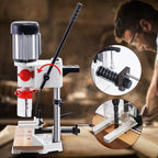 Benchtop Mortiser, 3400RPM 3/4HP Woodworking Mortising Machine with 1/4", 3/8", 1/2" Chisels Wooden Workbench, Benchtop Drill Press for Making Round Holes Square Holes Or Special Square Holes