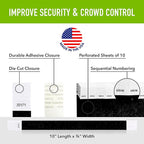 1,000 WristCo Black Tyvek Wristbands for Events - Comfortable Tear Resistant Paper Bracelets ID Wrist Bands for Concerts Festivals Admission Party Identification