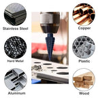 M35 Step Drill Bit Set for Metal, 1/8—1-3/8, 19-Steps, Cobalt Bits, Heavy-Duty for Stainless Steel, Hard Metal, Aluminum, Wood, 2pcs. Z204_205