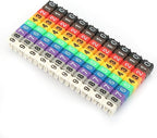 Colorful Wire Number Tube Cable Marker Digital Number Label Tube (100PCS KCM-2.5MM 2.5 Square)