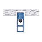 Precision Double Square - 4” 4R Metal Ruler for Metal Working and Fabrication, Carpentry, Woodworking and More PEC Tools, Reads 1/32",1/64",1/8"、1/16", Made in USA