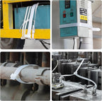 12 inch Pink Zip Ties Heavy Duty 100 PCS, 250 LBS Ultra Exclusive Strong Plastic Wire Ties, Large Cable Ties Extra Long Tie Wraps, Indoor and Outdoor UV Resistant