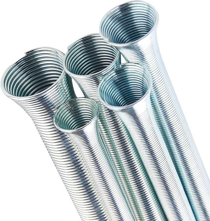 5 Pcs Spring Tube Bender Set, 5 Sizes (1/4", 5/16", 3/8", 1/2", 5/8"), 8.27" Length, Thin Wall Steel Tubing Benders Kit for Copper Aluminum Steel Tubing (8.27 inch /210MM)