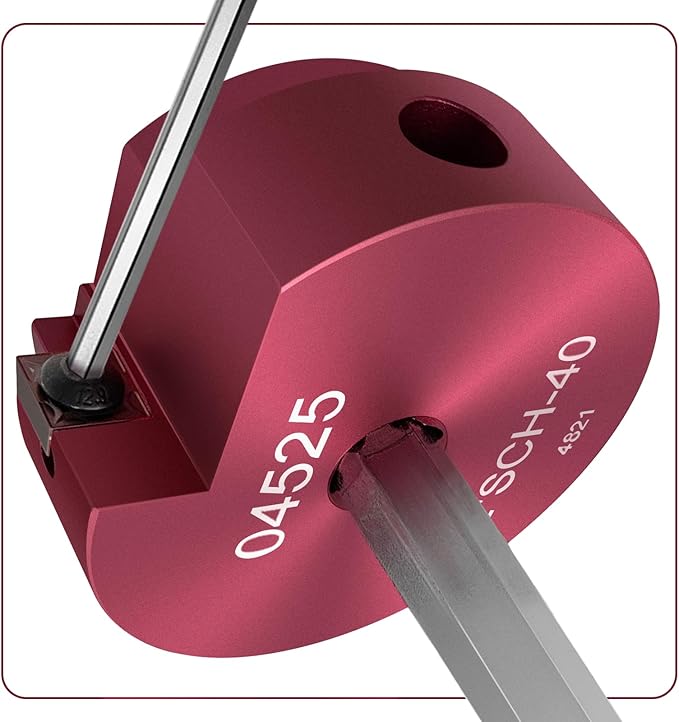 5 Piece PVC Pipe Reamer Kit With A Socket Wrench,MEIFRENSHIP 1" 1.5" 2" 3" 4 Inch Plastic Pipe Fitting Reamer Tools Contain PPR100, PPR150, PPR200, PPR300, PPR400, Fit Into Standard 3/8" & 1/4" Drills