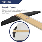 Pacific Arc 48 Inch T Square, Traditional Maple Blade with Acrylic Edge