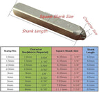 27pcs Heavy Duty Steel Stamp Uppercase Letters 1/8 3mm Hand Stamping Character Mark Code Alphabet Punch Kit for Bracelet Ring Jewelry Sheet Metal Plate Making Mold Die