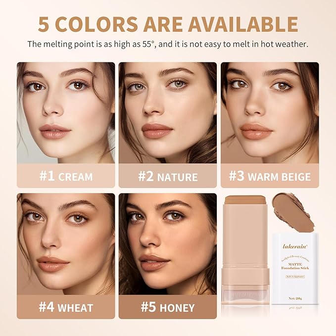Beauty Balm Serum Boosted Skin Tint, Dual-Ended Eraser Foundation Stick with Brush, Full Coverage Cream Korean Makeup, Long-Lasting Stick for Smooth, Flawless Finish (#3 Warm Beige)-VeraVaultWomen