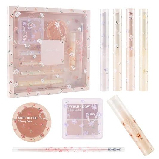 Makeup Kit for Women Full Kit Multipurpose Makeup Sets Gifts,include Lip Gloss,Blush,Eyebrow Pencil,Eyeshadow Palette，Concealer-VeraVaultWomen