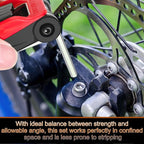 14PCS Folding Allen Wrench Sets, Metric and SAE Allen Key Set, METRIC 2mm, 2.5mm, 3mm, 4mm, 4.5mm, 5mm, 6mm. SAE 5/64”, 3/32”, 1/8”, 5/32”, 3/16”, 7/32”, 1/4"