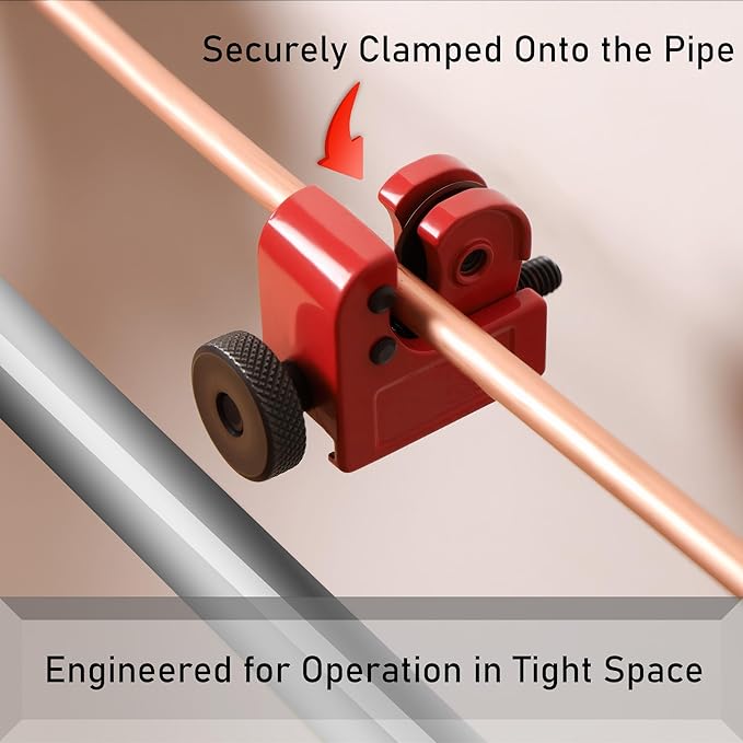 2 Pack Tubing Cutter, 1/8-inch to 5/8-inch Tube Cutter for Copper, Brass, Aluminum PVC Pipe Plumbing