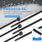 32 inch White Zip Ties Heavy Duty 30 PCS, 200LBS Ultra Exclusive Strong Plastic Wire Ties, Large Cable Ties Extra Long Tie Wraps, Indoor and Outdoor UV Resistant