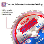 Circular Saw Blades Woodworking TA Series,7-1/4" 24-Tooth 5/8" Arbor Framing/General Purpose Saw Blade,Special Anti-Thermal Adhesion Coating on Cutting Edges -TA, 7-1/4" 24T TA