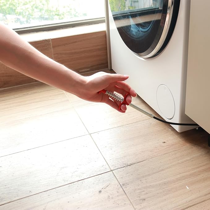 Drain Snake,76 inch Flexible Grabber Claw Pick Up Reacher Tool,Drain Clog Remover - Gutter Cleaning Tools for Home Sink, Bathroom Tub,Drain, Toilet, Tight Spaces