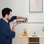 ValueMax 16-Inch Level, Magnetic Torpedo Level with 45°/90°/180° Bubbles, Aluminum Alloy Body, Precision-Machined Base, Shockproof Rubber End Caps, V-Groove & Hanging Hole for Construction, Carpentry