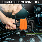 1.5mm Ball End Hex Key Set, 6pcs L-Shaped Allen Wrenches Long Arm, CR-V Steel, Black Oxide Finish, High Torque Repairing Tool for Furniture, Bike, Equipment Maintenance