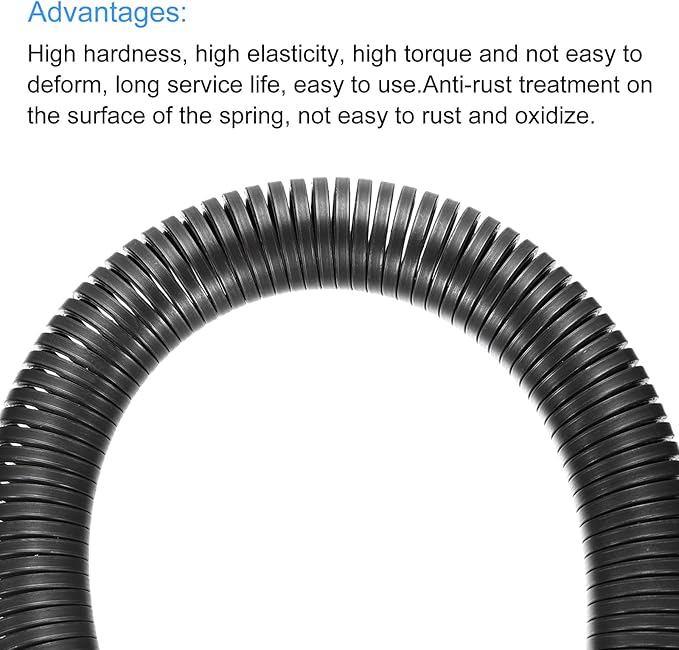 MECCANIXITY Spring Tube Bender OD 22.5 mm/0.9" Steel Spring Pipe Bending Tubes 520 mm/20.5" Long for 1" PVC Pipe(ID 23.5 mm) Home Renovations, Electrician Wiring Bending Pipe